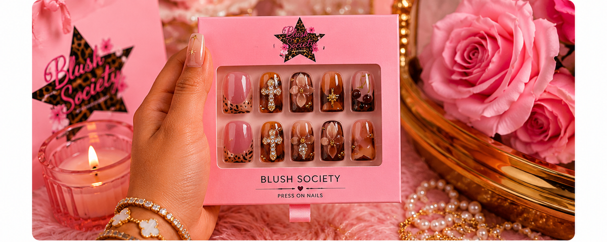 Caramel Bloom Luxe 3D Press-On Nail Set 🤎✨