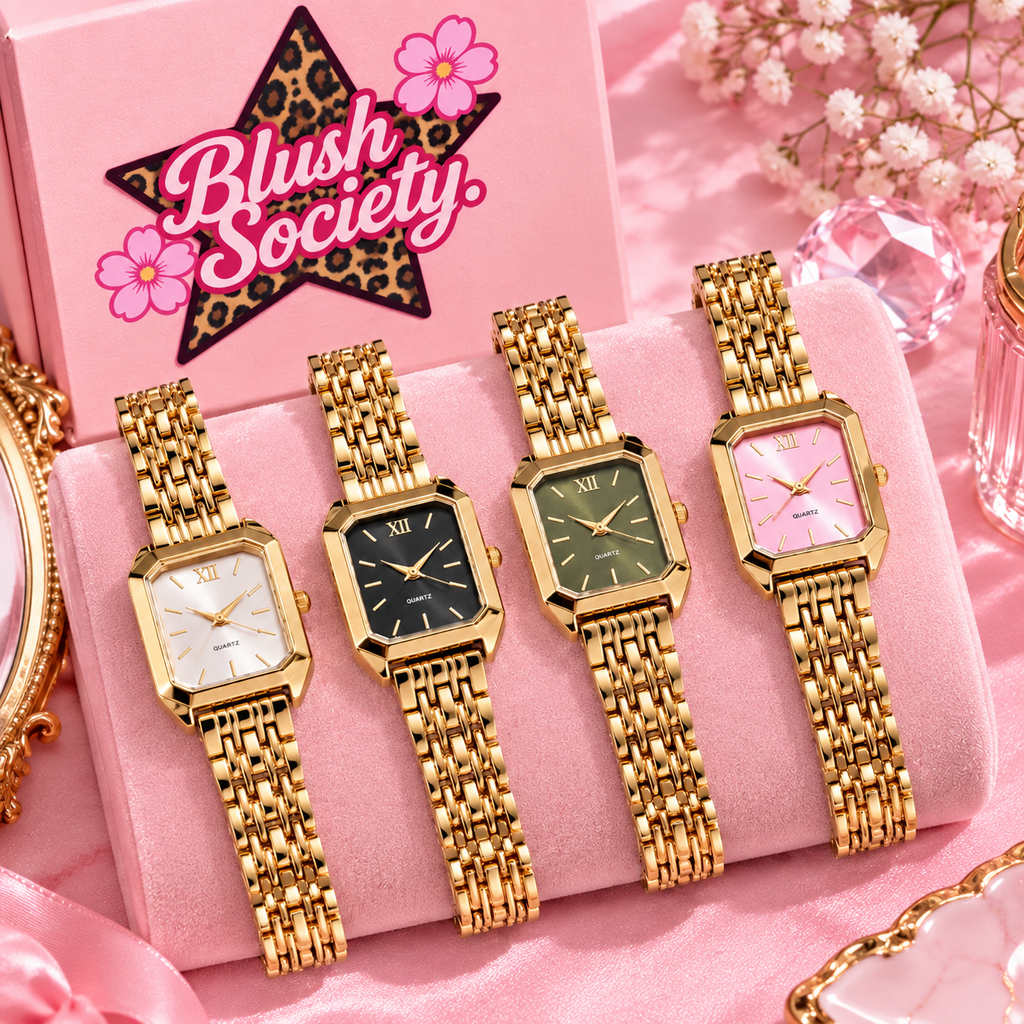 Golden Hour Luxe Square Watch